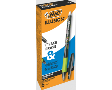 PENNA BIC CANCELLABILE E RICARICABILE GEL ILL NERO (12 PZ)