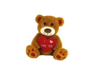 PELUCHES PLUSH THERAPY ORSO MIELE SAN VALENTINO I LOVE YOU 30 CM