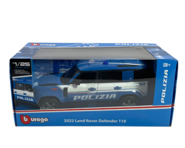AUTO BURAGO 1:24 POLIZIA LAND ROVER